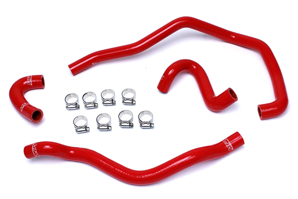 HPS Reinforced Red Silicone Heater Hose Kit Coolant for BMW 01-06 E46 M3 Left Hand Drive