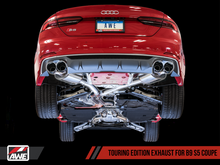 Load image into Gallery viewer, AWE Tuning Audi B9 S5 3.0T Touring Edition Exhaust - Black Diam Tips (102mm)